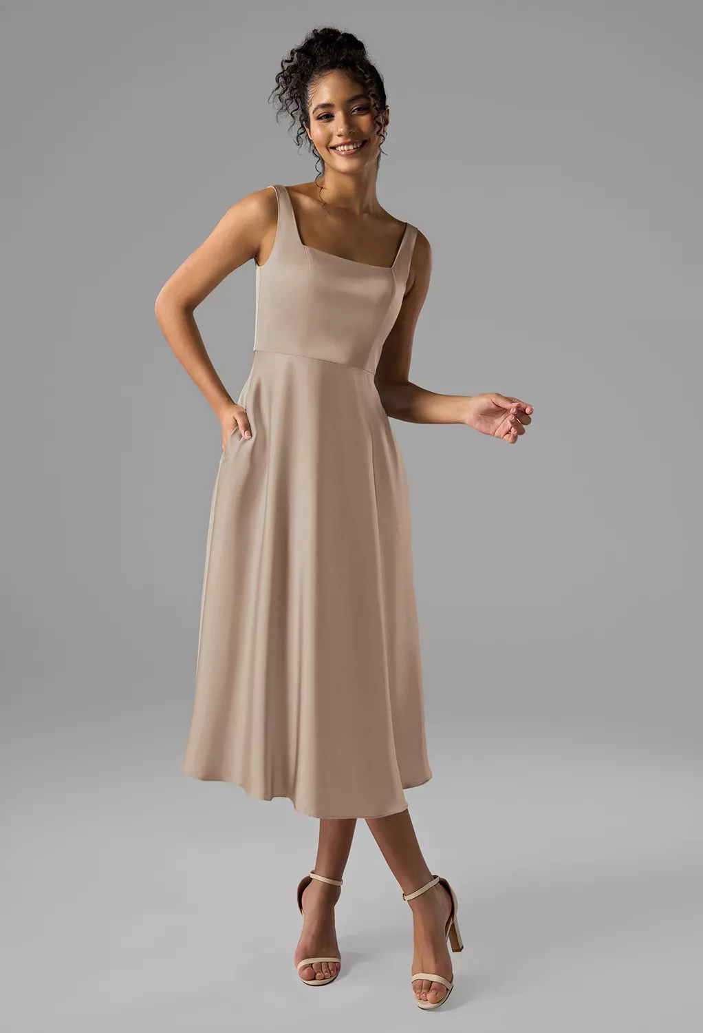 AW Asa Taupe  Spring Wedding Guest Dresses